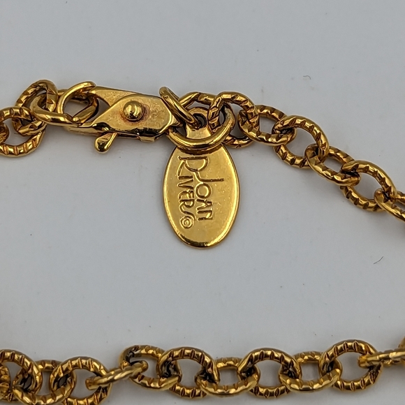 Joan Rivers Pave Crystal Egg Charm Locket Necklace Gold Tone 30" Chain With Bee - Picture 7 of 8